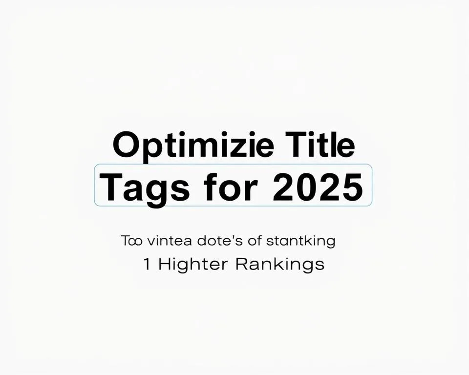 Optimizing Title Tags for 2025: Your Guide to Higher Rankings